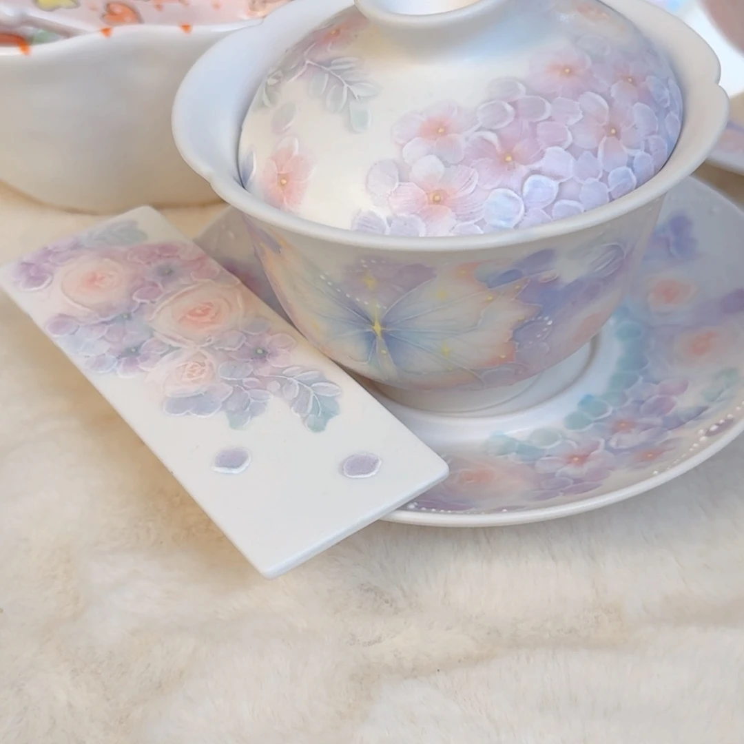 花***天盖碗陶瓷材料加工工艺