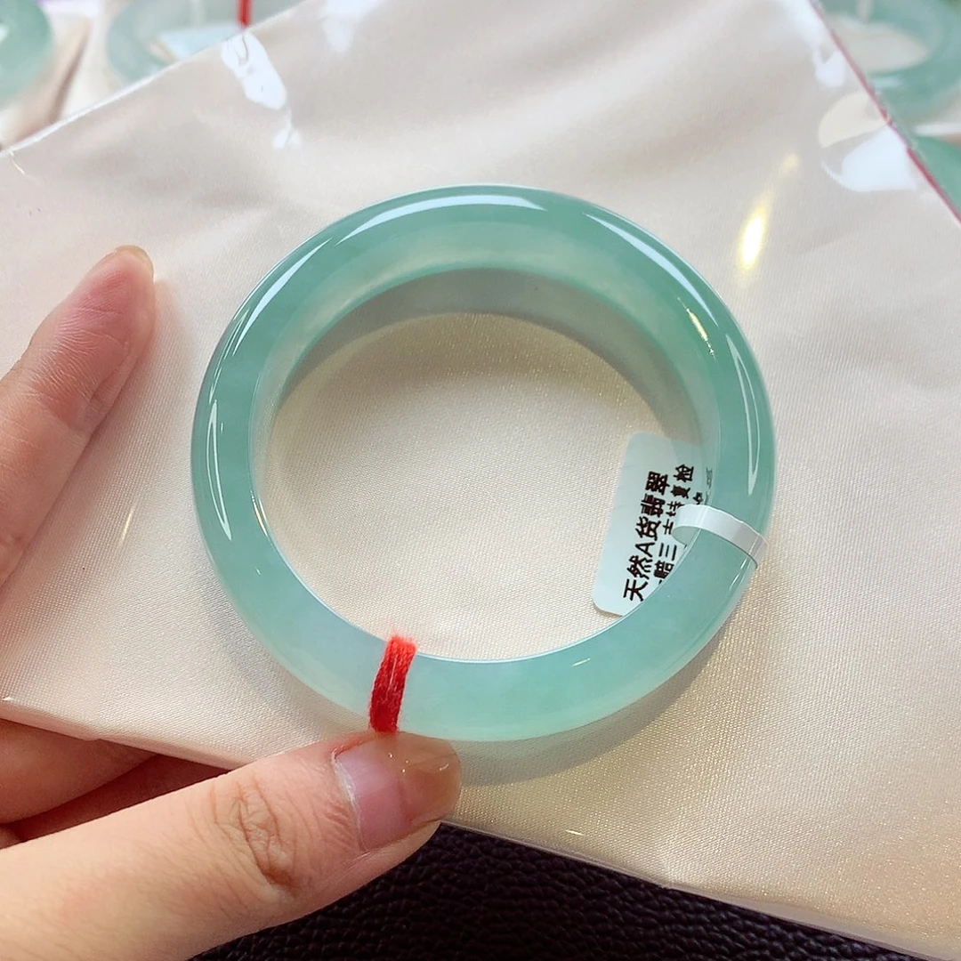 未镶嵌手镯翡翠57.6宽版 葡萄绿必入