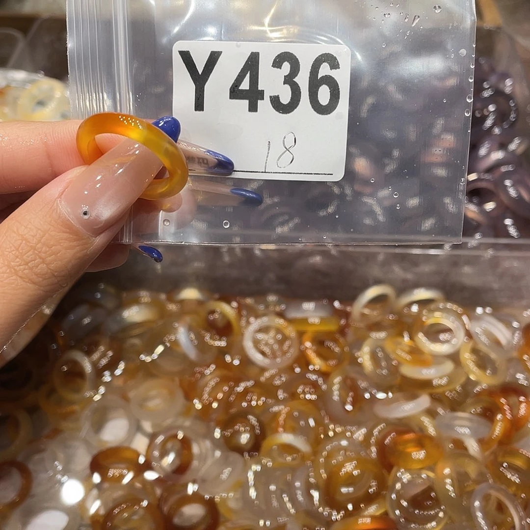 玛瑙/玉髓未镶嵌戒指436