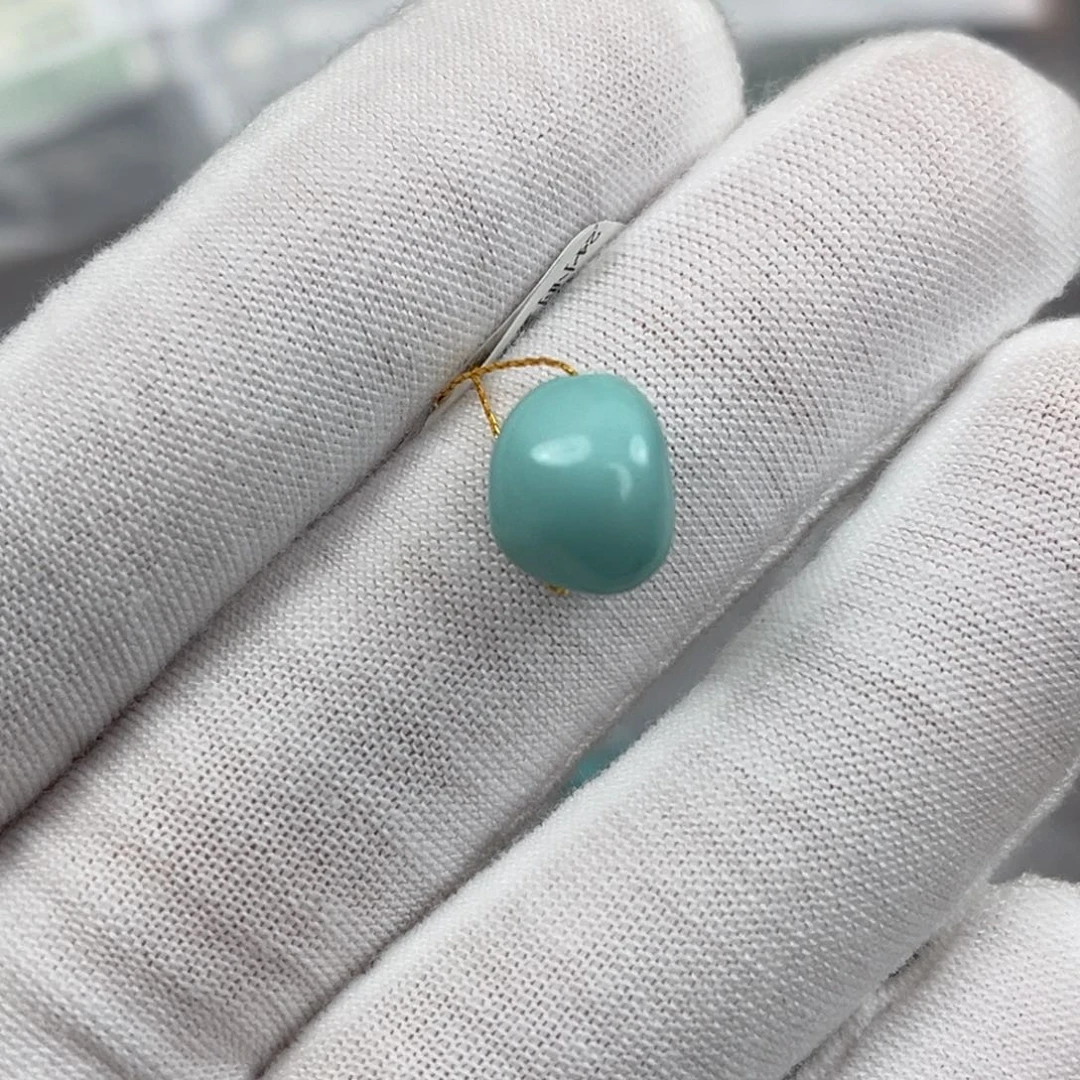 绿松石未镶嵌糖豆编号20