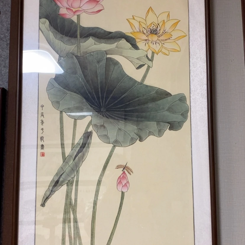 【闪购商品】国画手绘国画工笔带框122.56