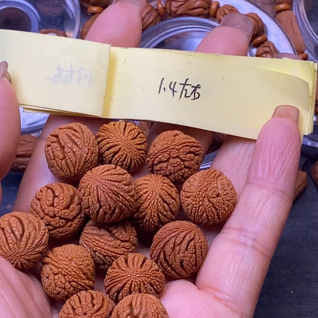 秦岭龙纹桃核16颗