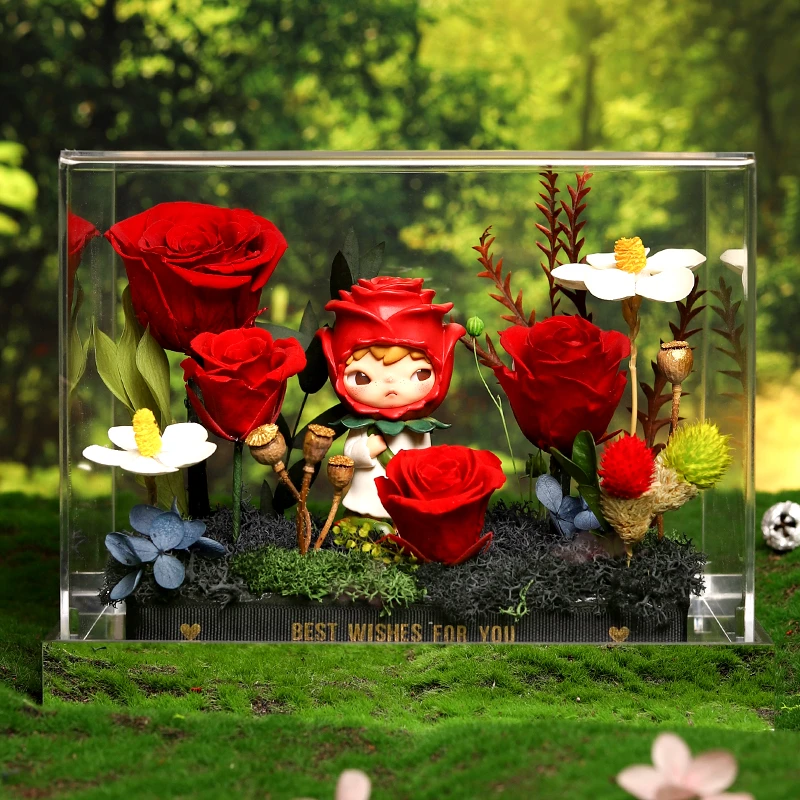 正版小野小王子的玫瑰花永生花生日新婚圣诞节新年情人节礼物礼品