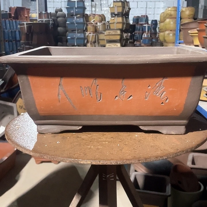 40红色马槽花盆花盆