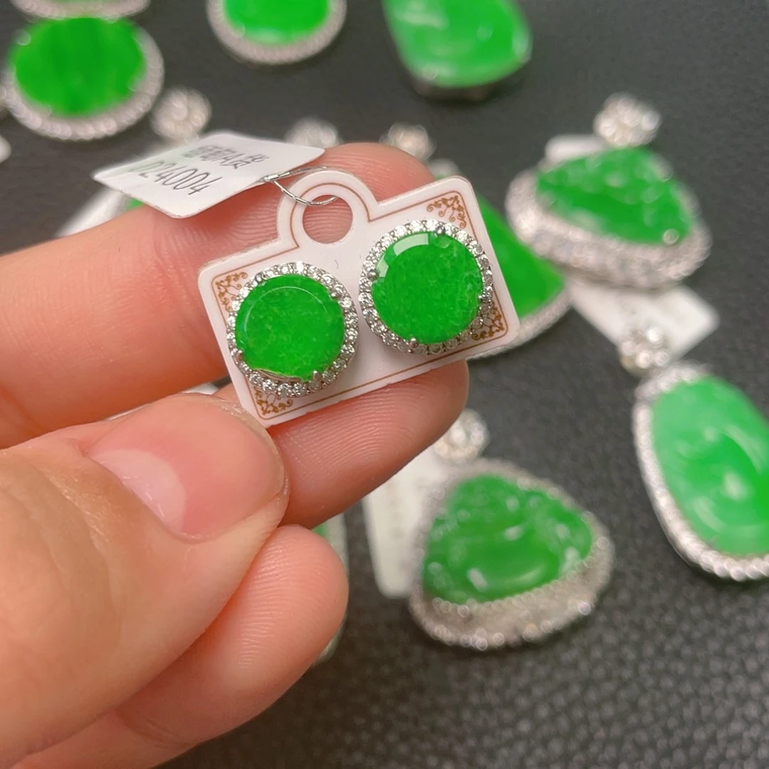 【闪购商品】翡翠吊坠(不含链)银S925镶嵌