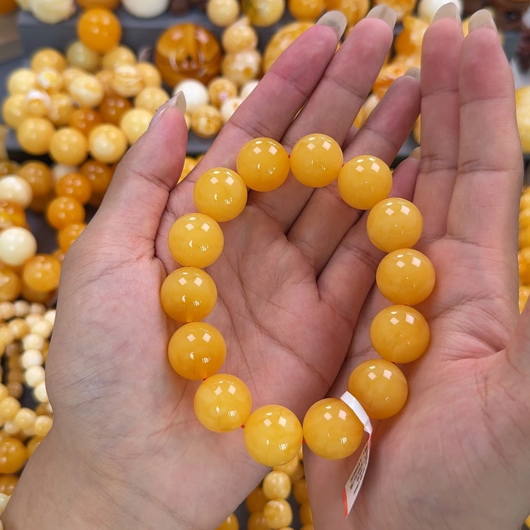 蜜蜡未镶嵌珠宝奇石同料18mm