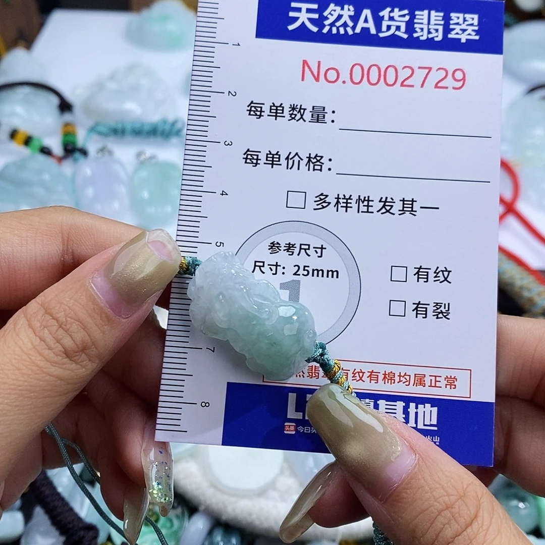 超****翡翠未镶嵌颈饰2729