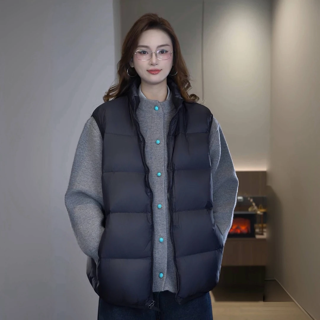 Beauline【羽绒马甲】抗寒加厚保暖冬季90鸭绒男女同款羽绒服马甲