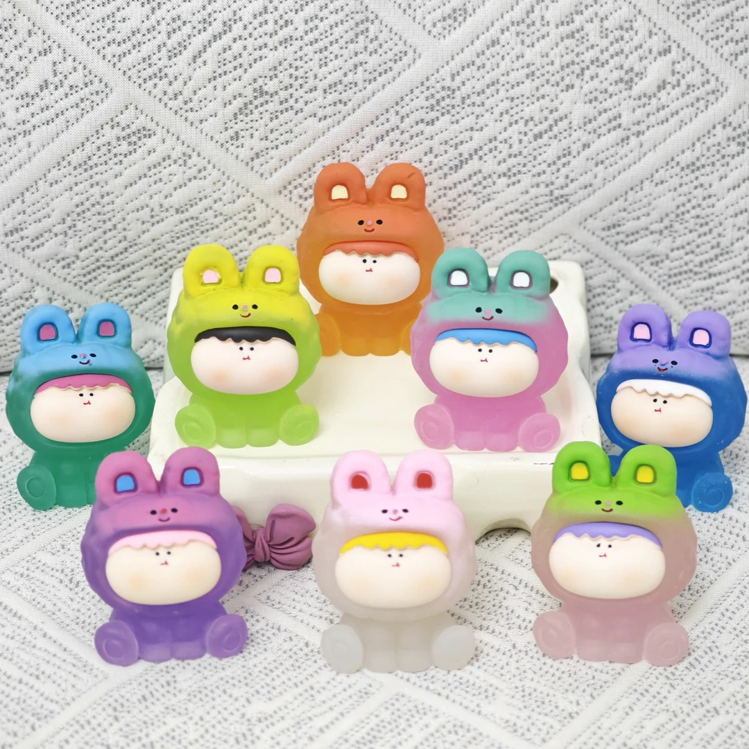 直播拆【摇铃夜光大李四】卡通摆件树脂饰品