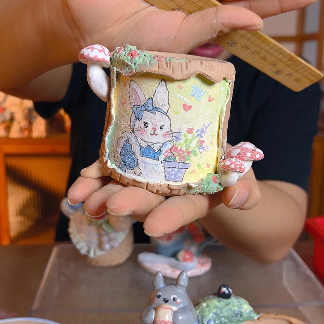 老梧家的手工多肉花盆