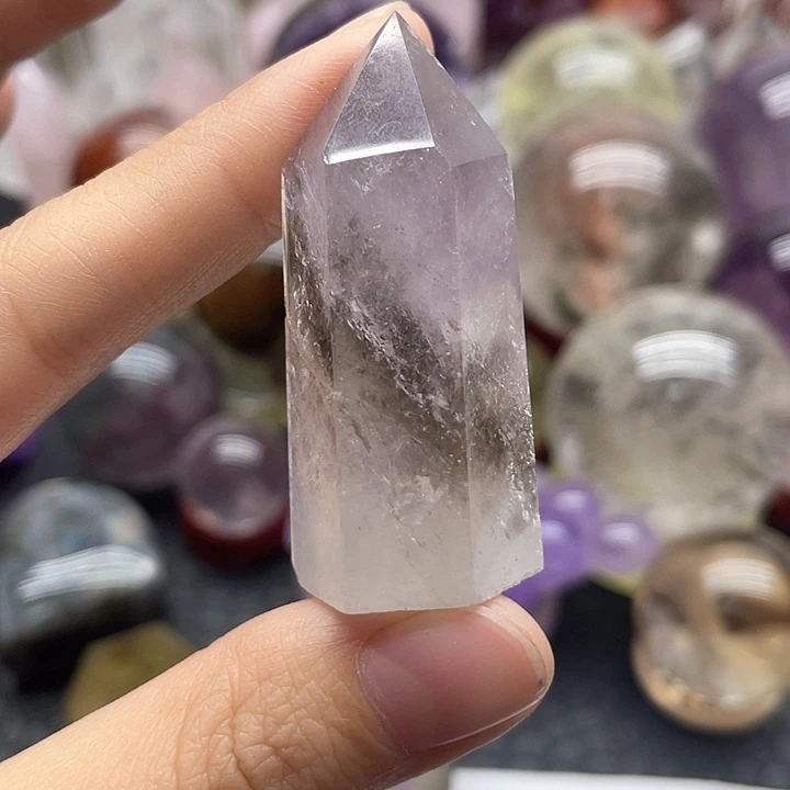 未镶嵌水晶珠宝半成品51紫水晶柱