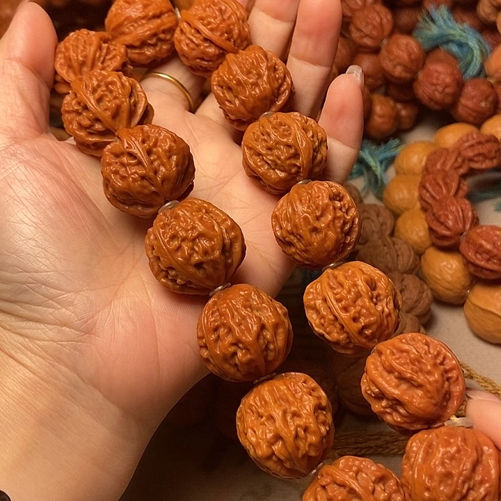 文玩核桃手串珊瑚八棱