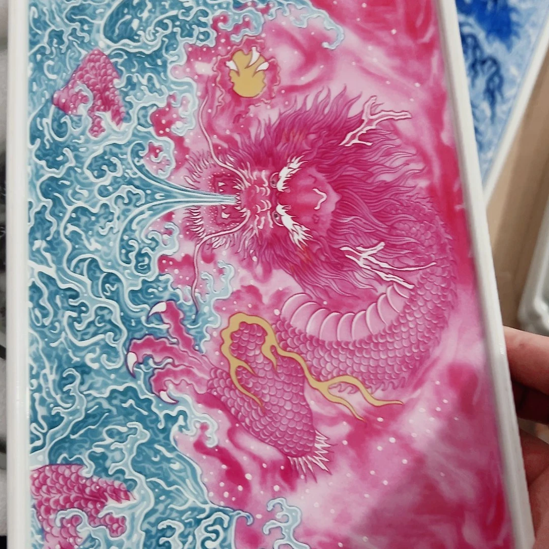 松***果瓷片景德镇陶瓷艺术品