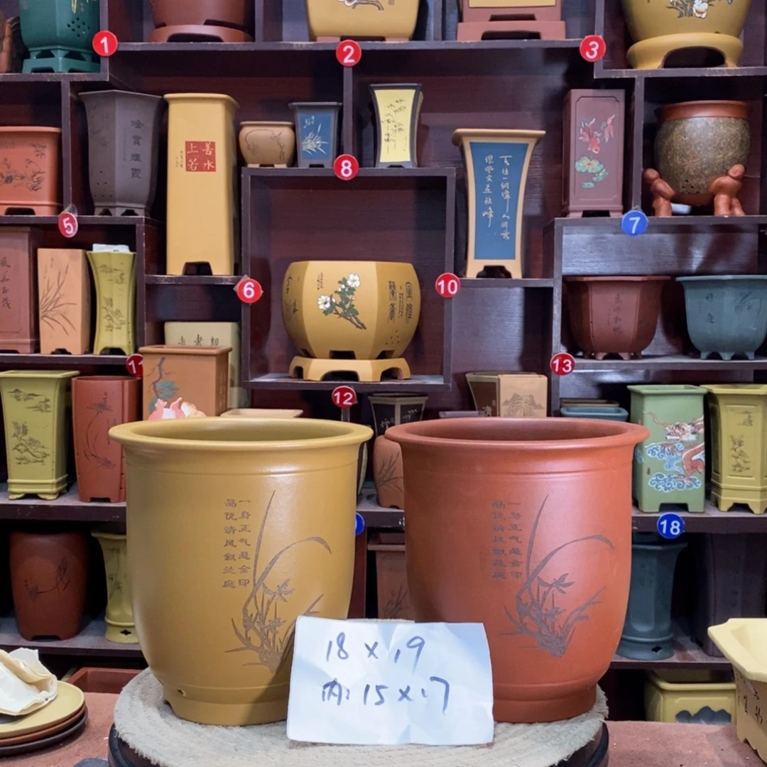 紫砂艺术紫砂花盆