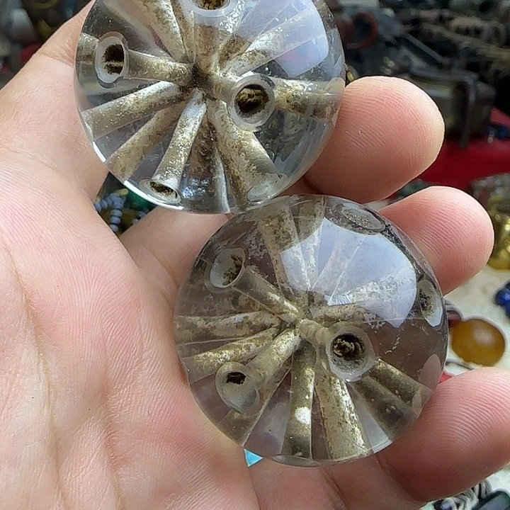 李***晶白玉菩提吊坠精品