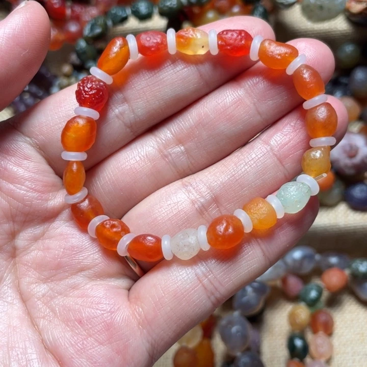 玛瑙/玉髓未镶嵌手链