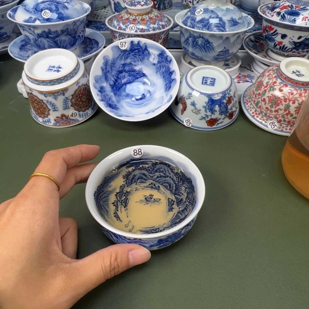 陶瓷景德镇纯手工纯手绘茶具木木88