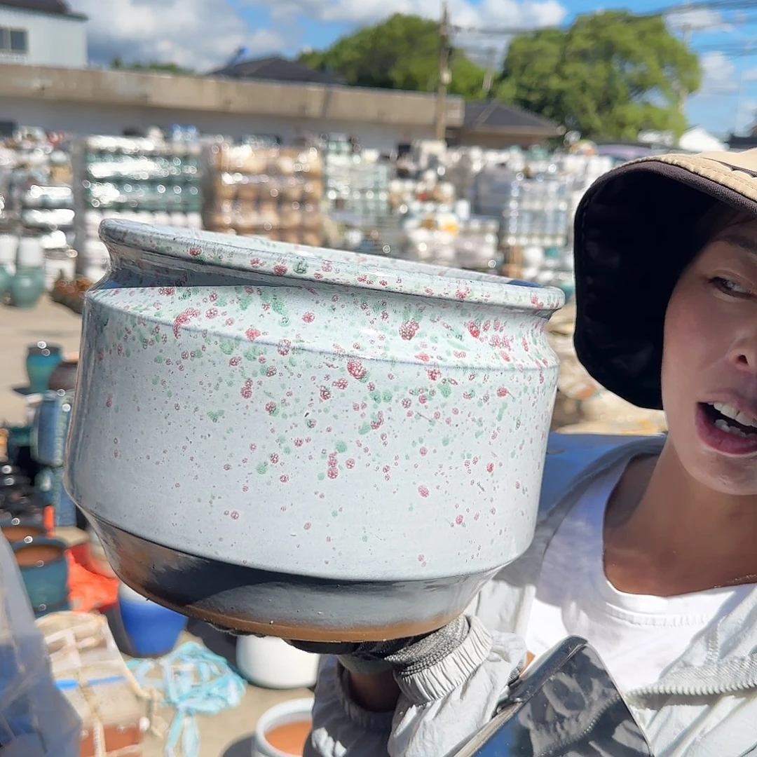 紫砂花盆王嫂花盆0719-114高18口25