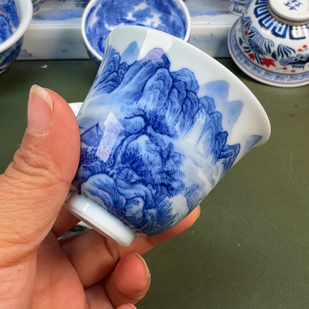 陶景德镇纯手绘茶具圆圆226