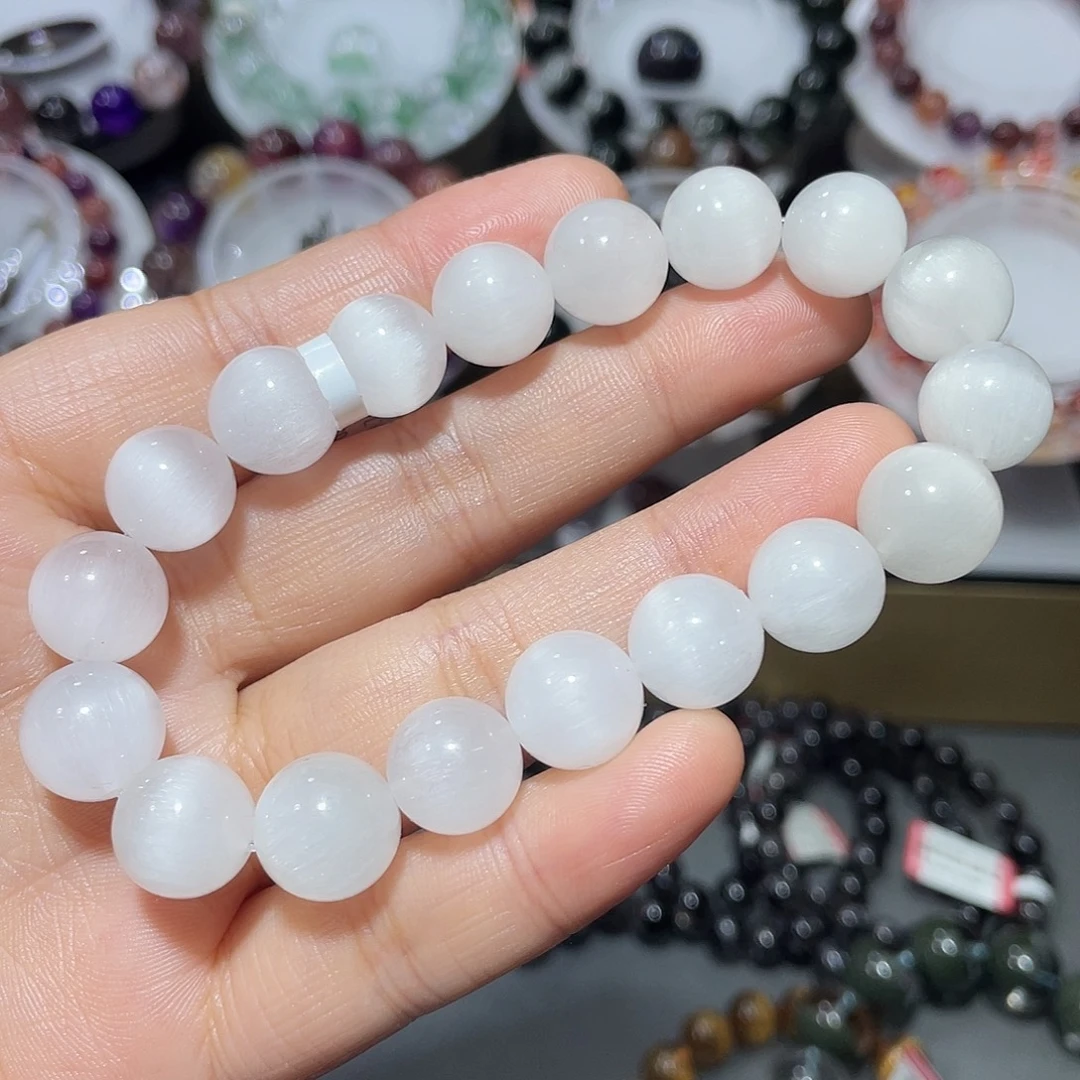 未镶嵌手串水晶白兔毛手串