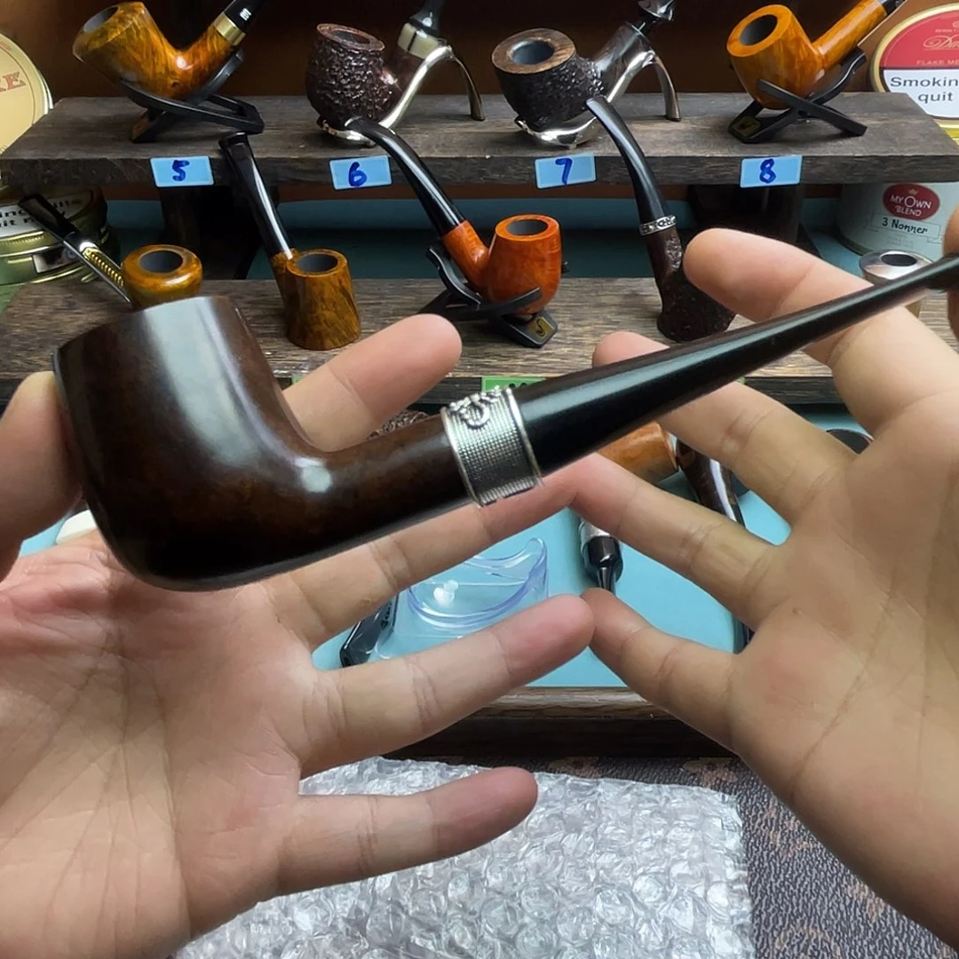 晚***心石楠木手工直嘴撞球