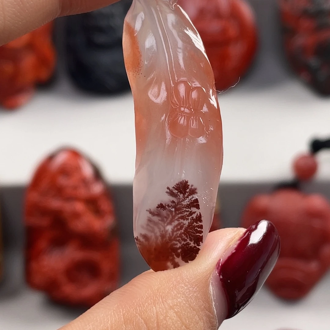 南红玛瑙未镶嵌颈饰