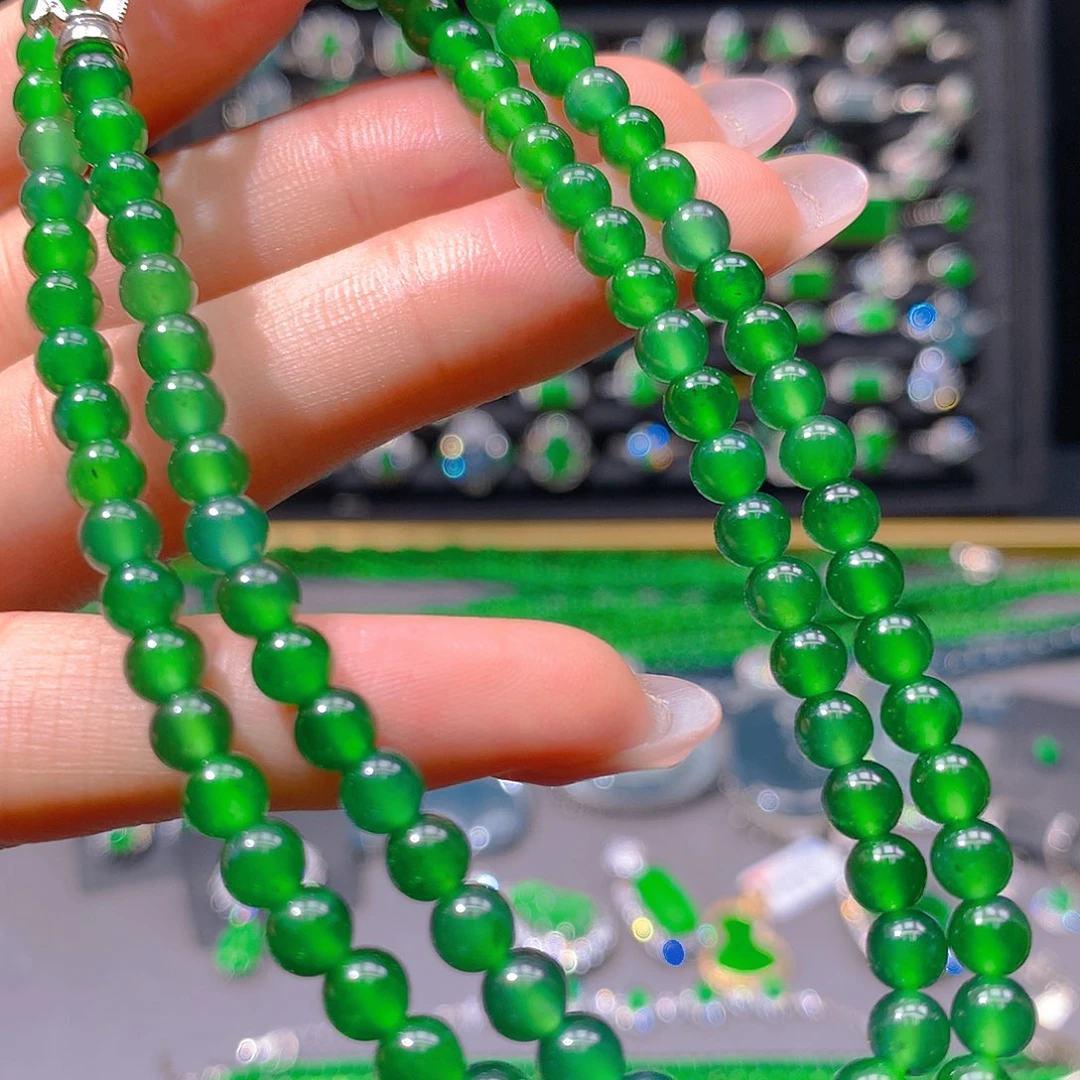 翡翠未镶嵌耳饰天然翡翠