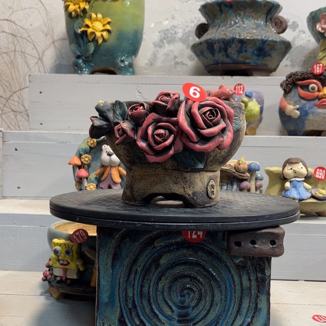 陶瓷6 号陶然花器福利特价