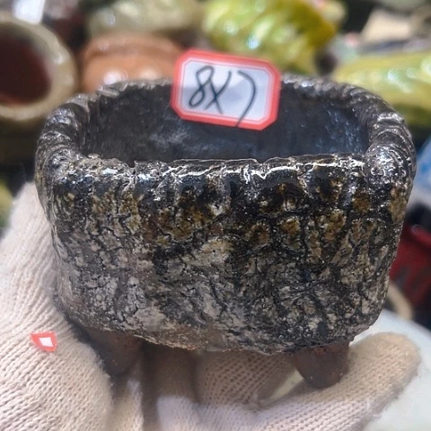 粗陶花盆手工花盆制作