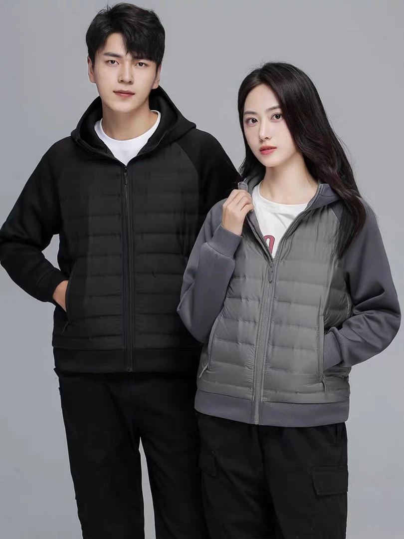 【男女同款鹅绒服】品牌撤柜连帽羽绒服