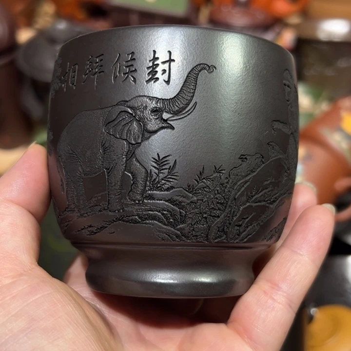 茶杯紫砂宜兴紫砂主人杯