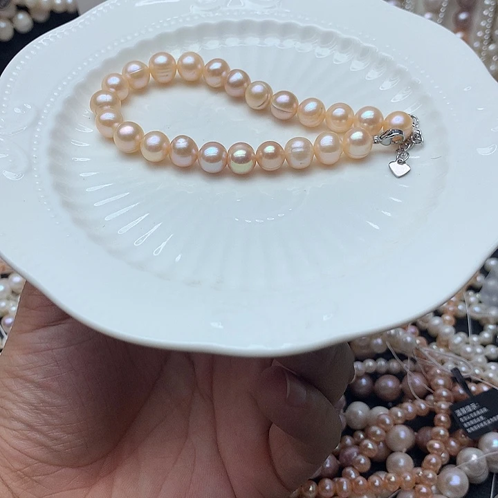 未镶嵌淡水珍珠8sl22手链