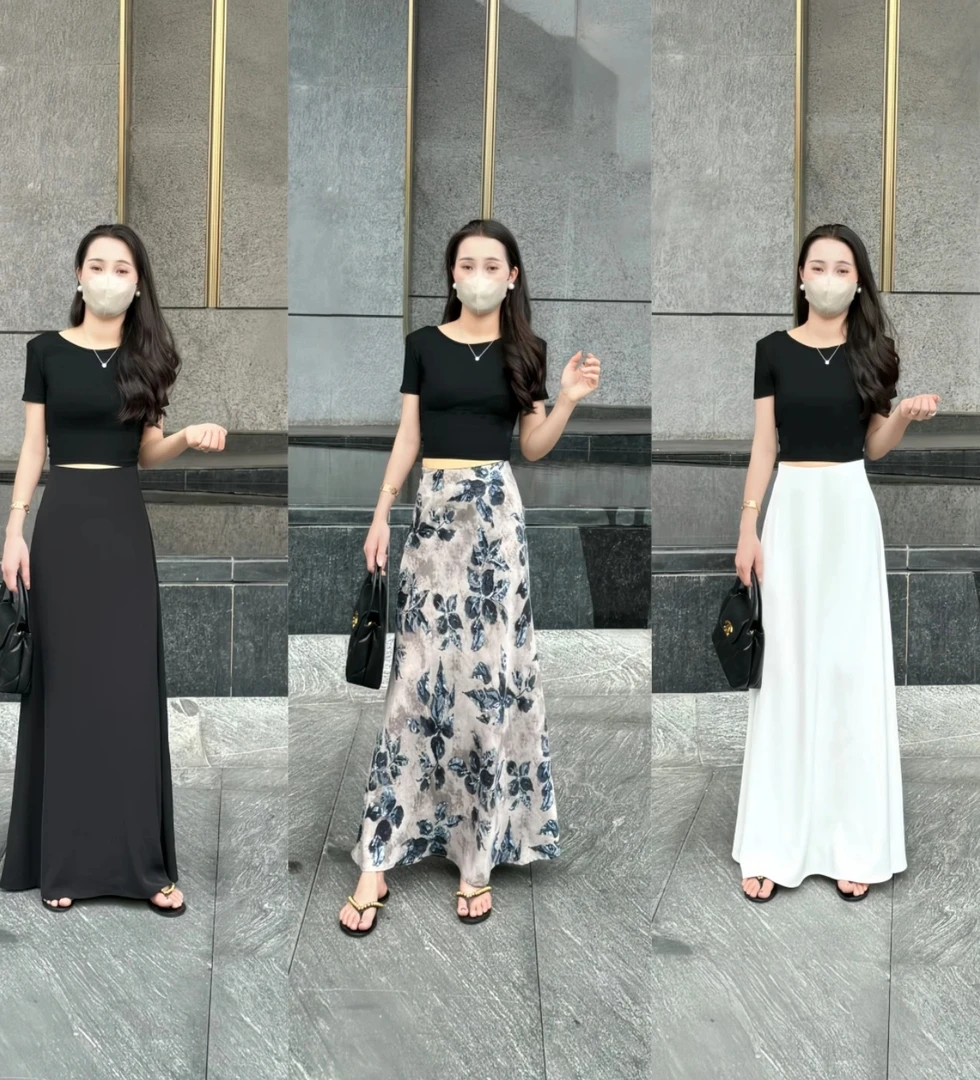 时尚洋气设计感修身显瘦半身裙女缎面夏季高级感爆款鱼尾裙子