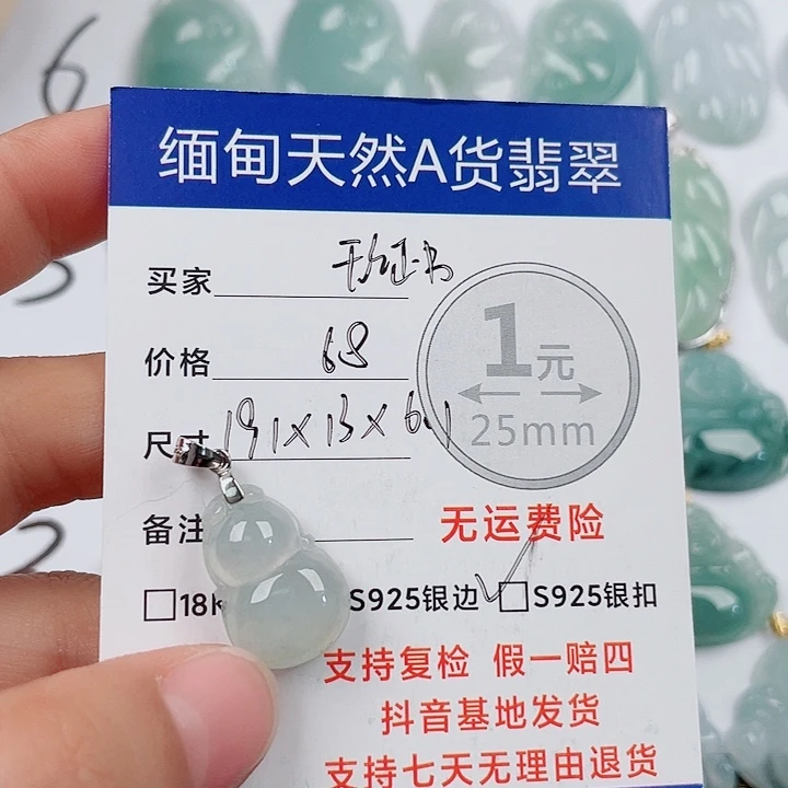 翡翠银S925镶嵌颈饰翡翠