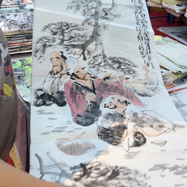 国画手绘作品小清新