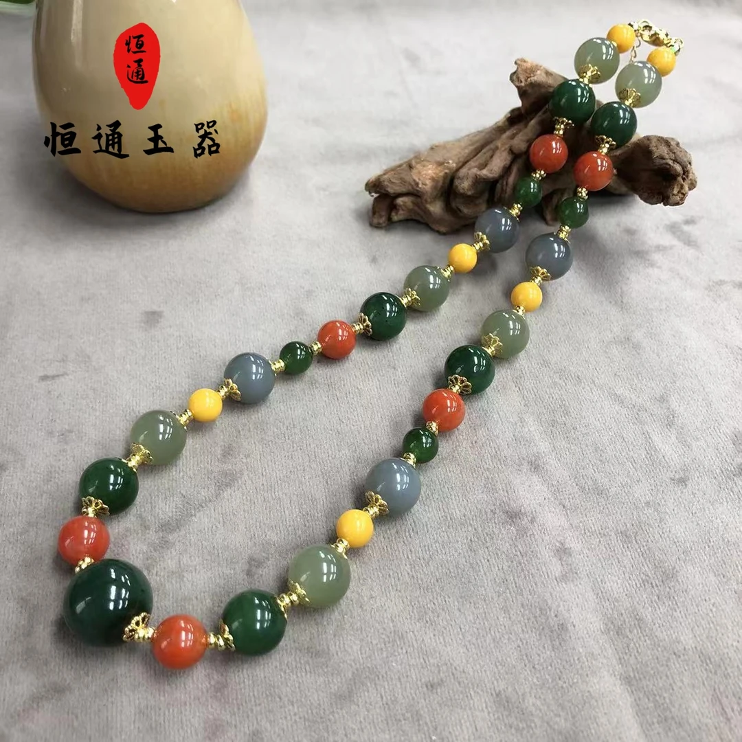 和田玉国风多宝加长链项链9-mms-899