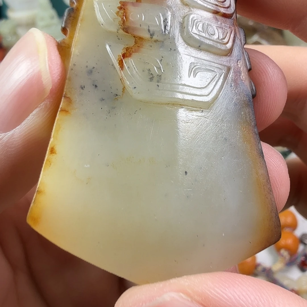 躺***米和田玉（糖玉）未镶嵌挂件