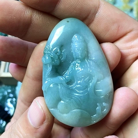 颈饰未镶嵌翡翠福豆豆珠宝翡翠颈饰