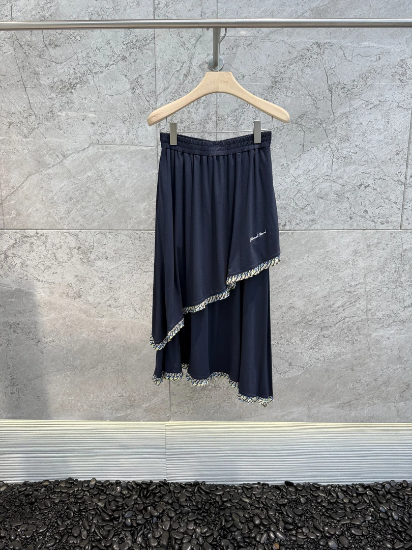 【JR】设计师品牌25年夏新品斜边半身裙JWHAAB190613