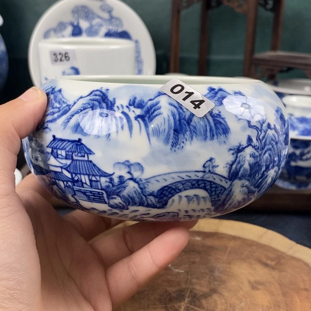 瓷片景德镇手绘青花茶器014