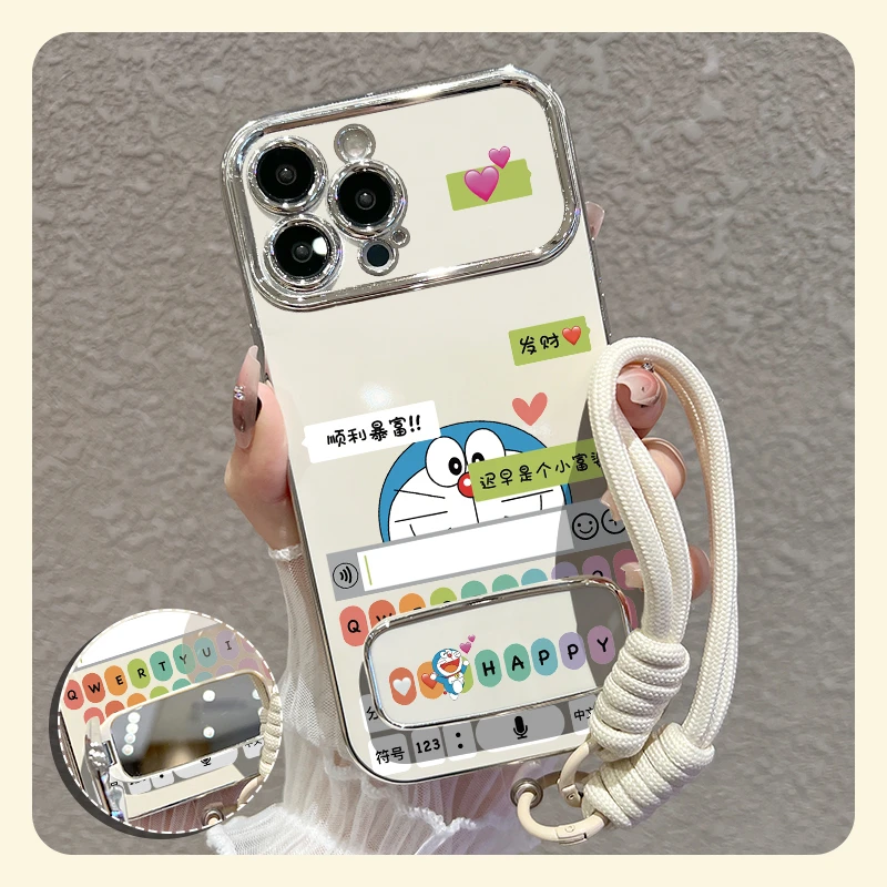 【苹果/华为/vivo/oppo/小米】适用可爱猫键盘大视窗手机壳硅胶防摔