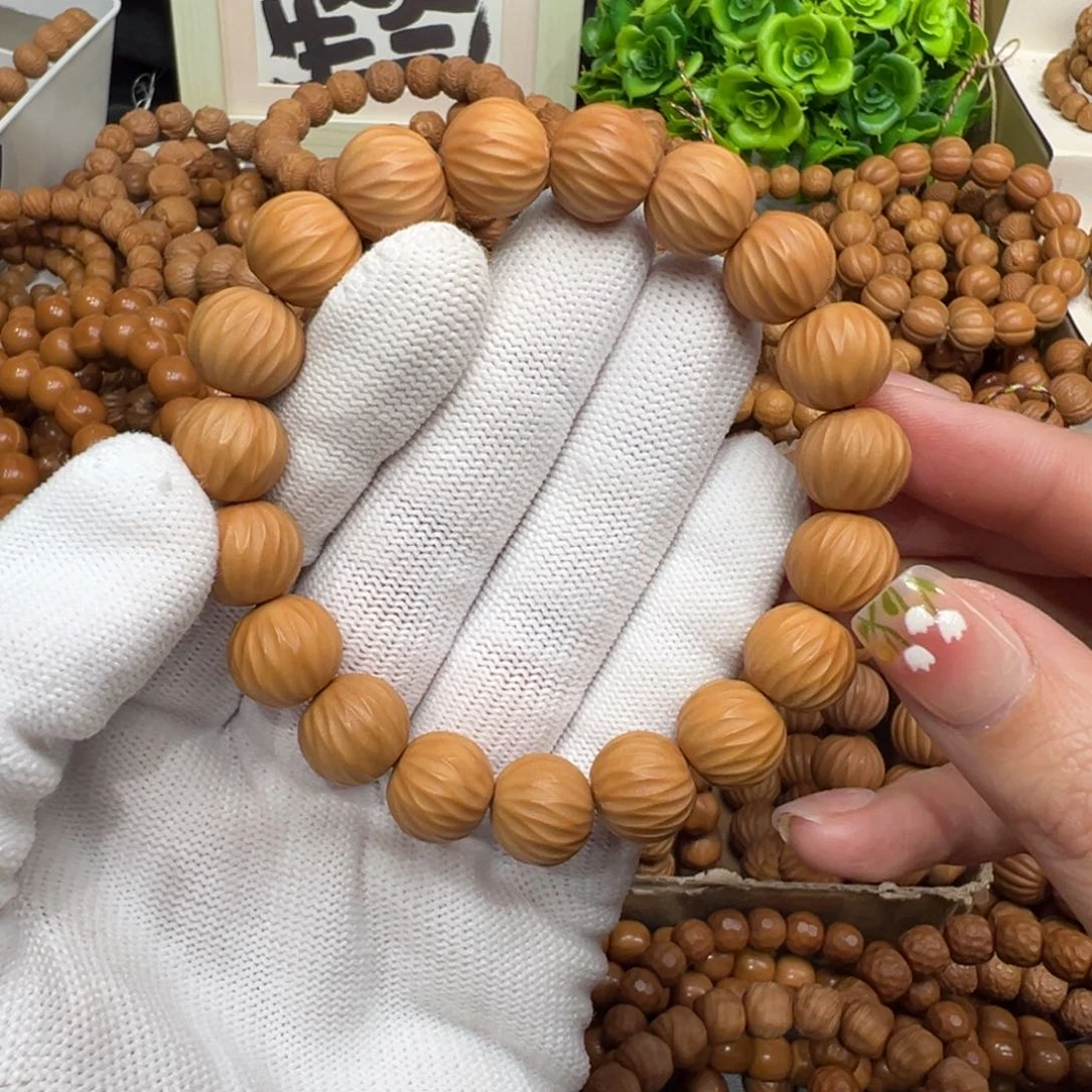 猴头核桃手串微瑕天河珠