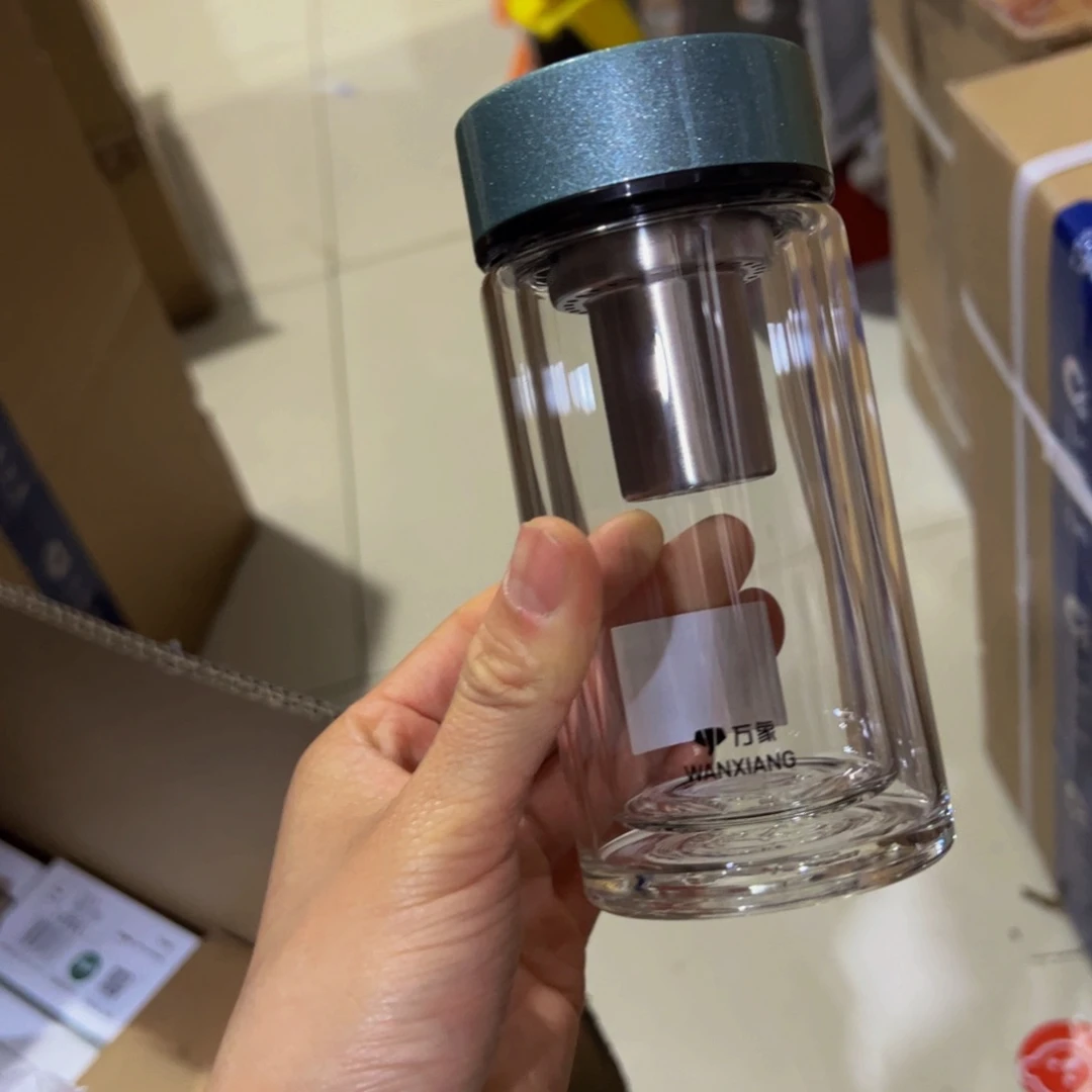 V161A绿色双层玻璃杯210ml