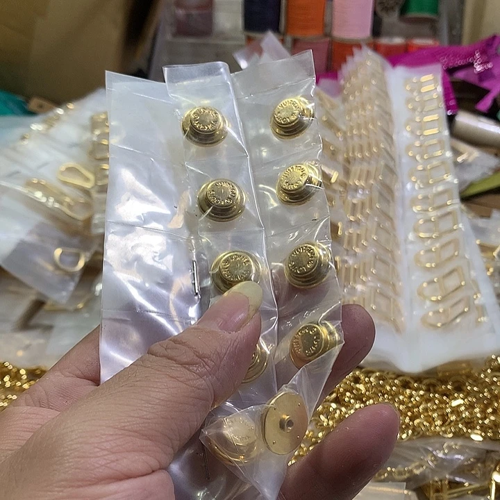 无纺布驴家平底铜脚钉10个