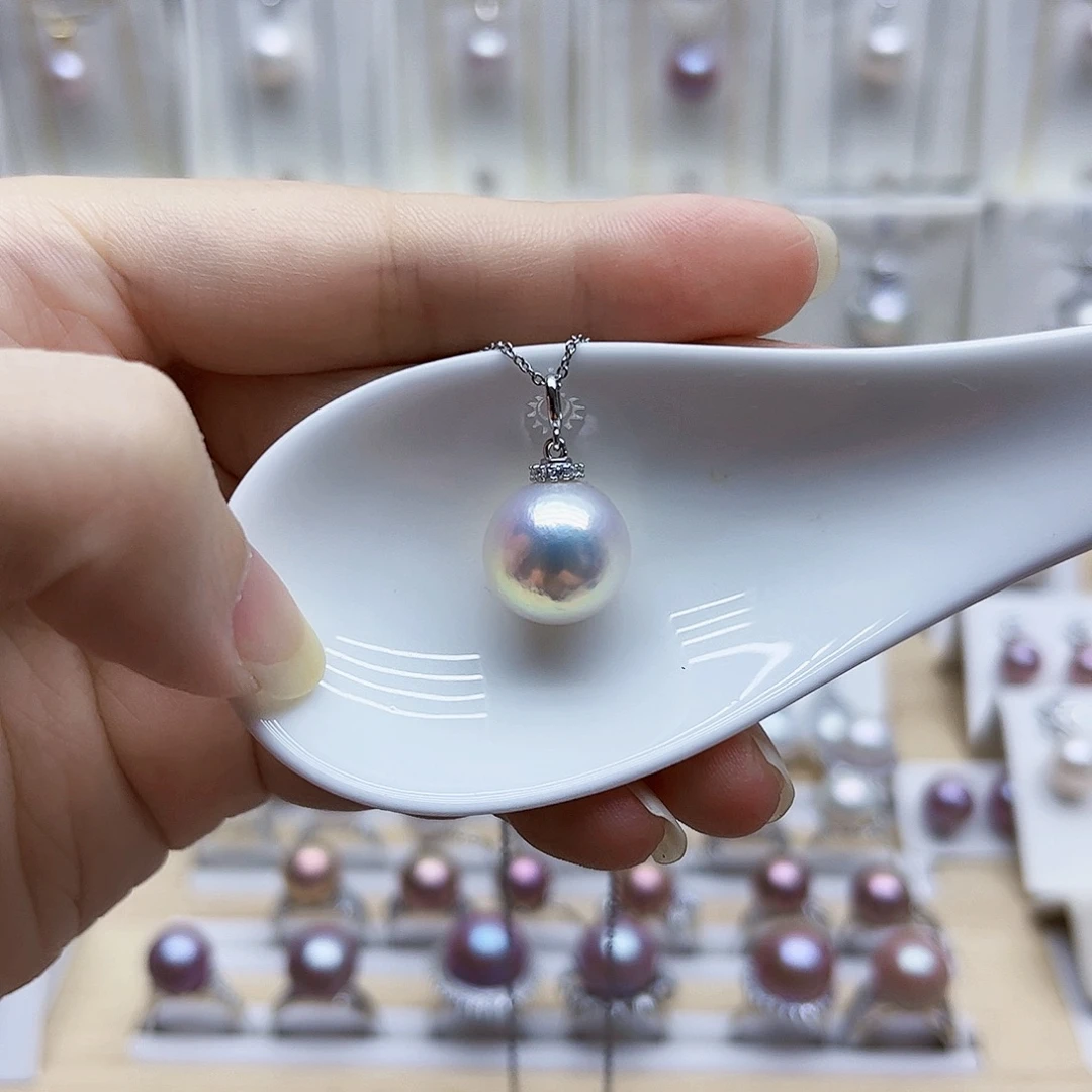 吊坠(赠链)银S925镶嵌淡水珍珠13