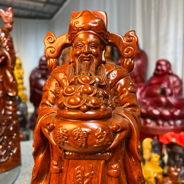 38公分文财神爷佛像摆件家居客厅店铺开业乔迁礼品