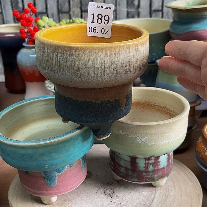 摆件小*代景德镇陶瓷手工制作