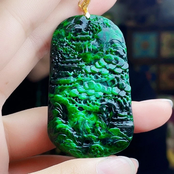 翡翠银S925镶嵌颈饰多样性