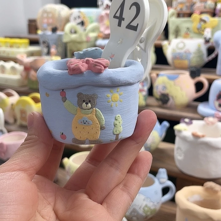 42….手工手绘花盆