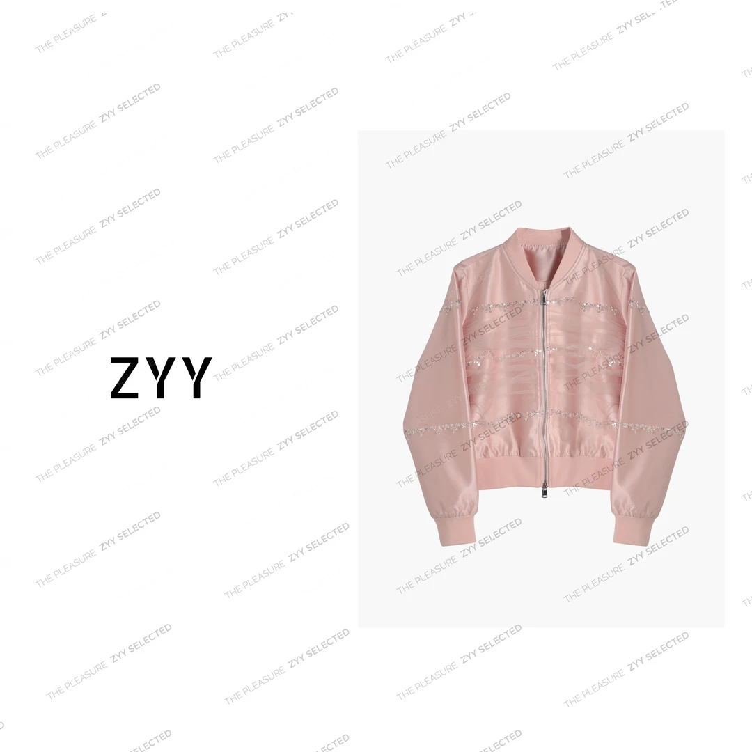 ZYY【三月初信】2025S/S新品休闲百搭棒球服夹克外套女X25CW265